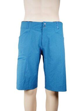 Blackyak Men's Blue Flat Front Boran Outdoor Trail Classic Hiking Shorts Size M
